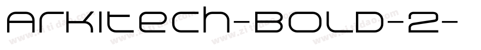 Arkitech-Bold-2字体转换