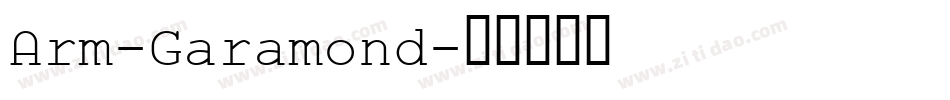 Arm-Garamond字体转换