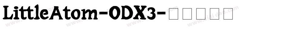 LittleAtom-ODX3字体转换