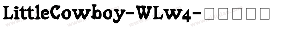 LittleCowboy-WLw4字体转换