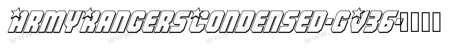 ArmyRangersCondensed-gV36字体转换