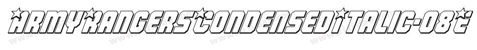 ArmyRangersCondensedItalic-o8Ez字体转换