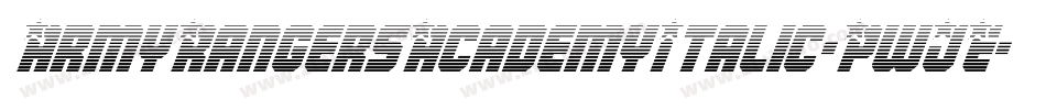 ArmyRangersAcademyItalic-PwJE字体转换