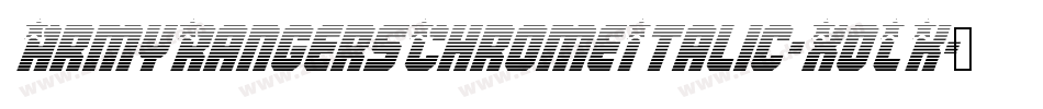 ArmyRangersChromeItalic-XoLK字体转换