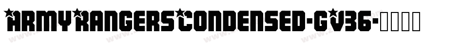 ArmyRangersCondensed-gV36字体转换