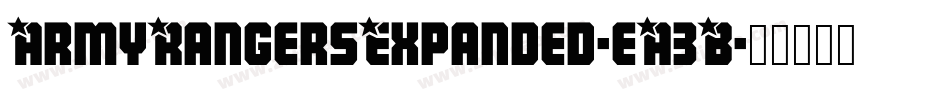 ArmyRangersExpanded-eA3B字体转换