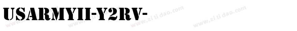 UsArmyIi-Y2rv字体转换