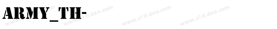 army_th字体转换