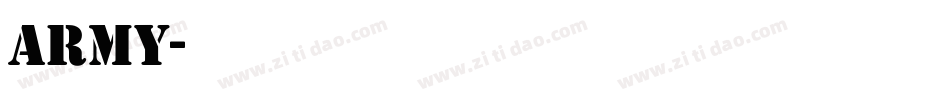 army字库字体转换