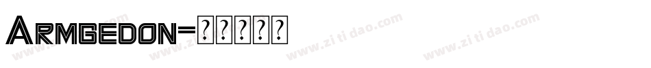 Armgedon字体转换