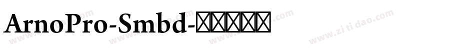 ArnoPro-Smbd字体转换