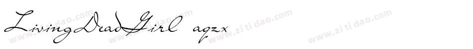 LivingDeadGirl-aqzx字体转换