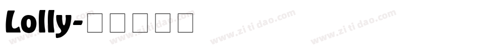 Lolly字体转换