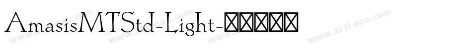 AmasisMTStd-Light字体转换