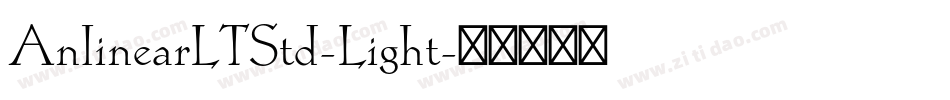 AnlinearLTStd-Light字体转换