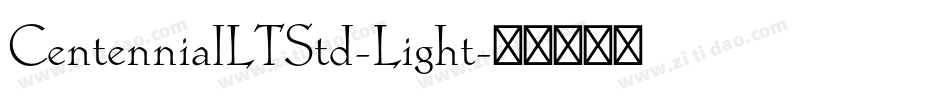 CentennialLTStd-Light字体转换