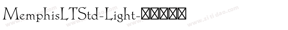 MemphisLTStd-Light字体转换