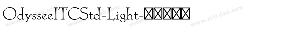 OdysseeITCStd-Light字体转换