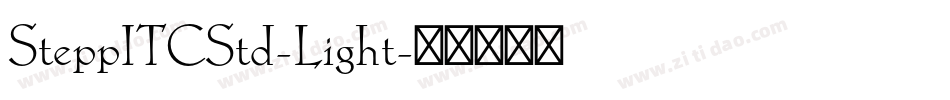 SteppITCStd-Light字体转换