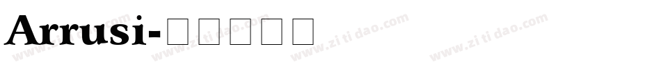 Arrusi字体转换