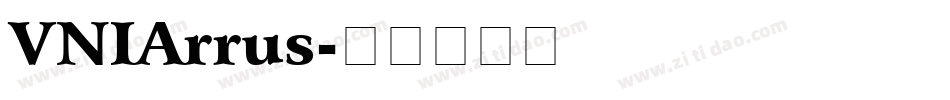 VNIArrus字体转换
