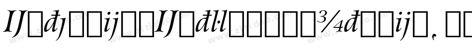 ExtensionExtraBoldItalic字体转换