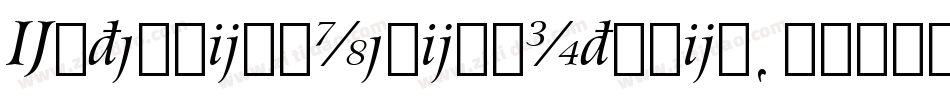 ExtensionMediumItalic字体转换