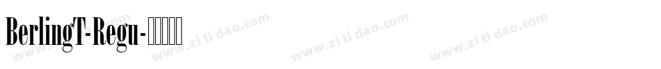 BerlingT-Regu字体转换