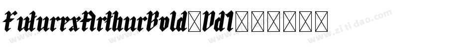 FuturexArthurBold-Dd1字体转换