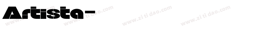 Artista字体转换