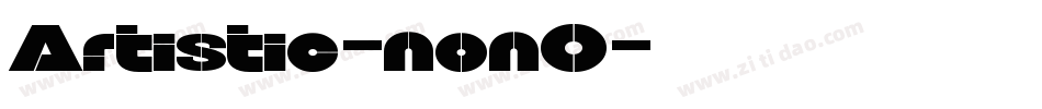 Artistic-nonO字体转换