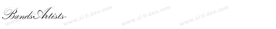 Bands-Artists字体转换