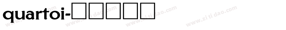 quartoi字体转换