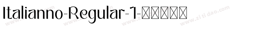 Italianno-Regular-1字体转换