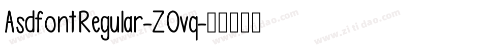 AsdfontRegular-ZOvq字体转换