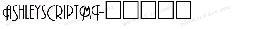AshleyScriptMT字体转换
