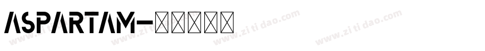 aspartam字体转换