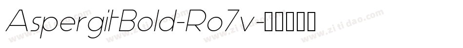 AspergitBold-Ro7v字体转换
