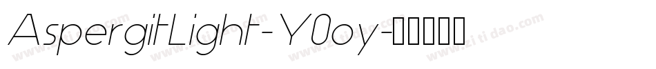 AspergitLight-Y0oy字体转换