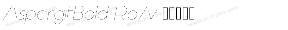 AspergitBold-Ro7v字体转换