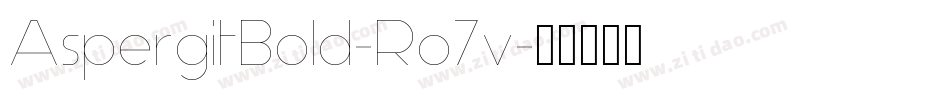 AspergitBold-Ro7v字体转换