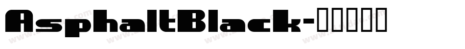 AsphaltBlack字体转换