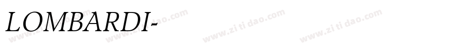 LOMBARDI字体转换
