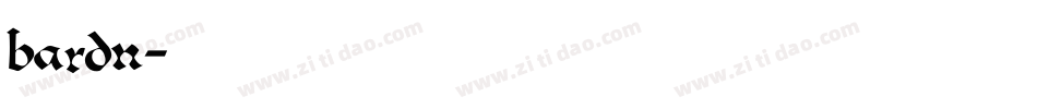 BARDN字体转换
