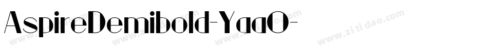 AspireDemibold-YaaO字体转换