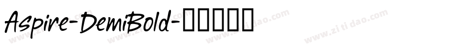 Aspire-DemiBold字体转换