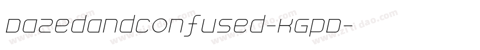 Dazedandconfused-KGpD字体转换