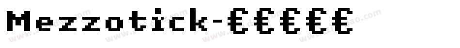 Mezzotick字体转换