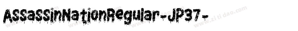 AssassinNationRegular-JP37字体转换
