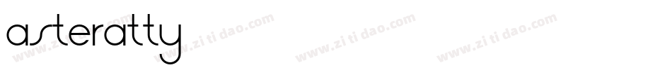 Asteratty字体转换